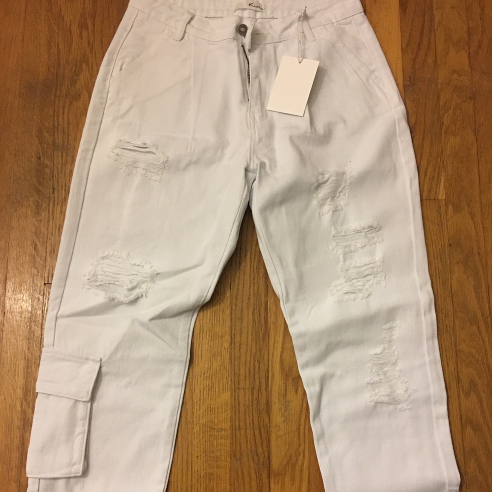 White jeans